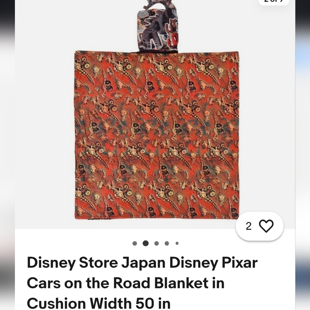 Disney Stote Japan Cars On The Road Blanket/Pillow